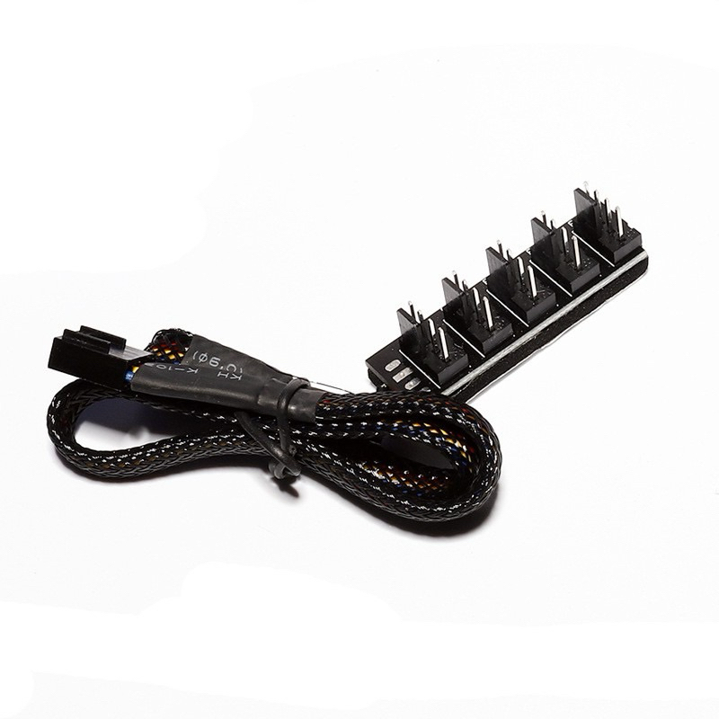 FAN HUB  1 TO 5 4Pin 3Pin PWM แฟนฮับ สายพัดลม สายขยายช่องพัดลม (3-4 PIN)ของมีพร้อมส่ง