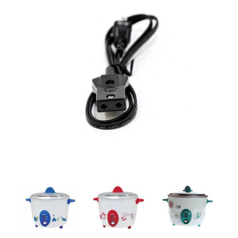 สายหม้อหุงข้าว หัวเล็ก ชาร์ป (ทำในไทย)ขนาด 26 cm X 57 ม.ม. เนชั่นแนล อินเตอร์