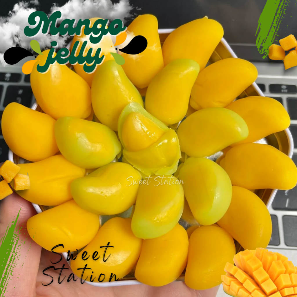 เยลลี่มะม่วง Mango Jelly เยลลี่ปอกเปลือก (แพ็ก100-500กรัม) เยลลี่ผลไม้ เยลลี่ เคี้ยวหนึบ นุ่มอร่อย ข