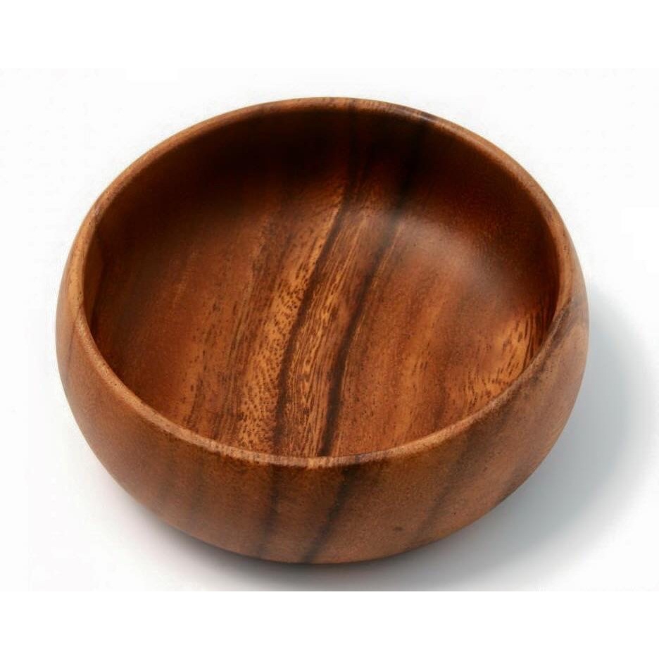 ชามไม้กลมจามจุรี DIA 5.5"- 6“ x H 2" l ACACIA WOOD ROUND BOWL DIA 6" x H 2"