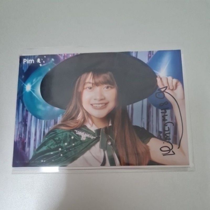SR รูปลายเซ็นเข้าคอน cgm48 bnk48 พิมพ์ ฟ้าใส