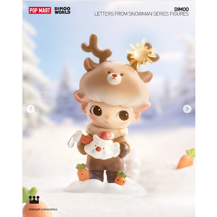 พร้อมส่ง☃️กล่องสุ่ม DIMOO Christmas 2023🎄Letters from Snowman Series POPMART ยกกล่อง🎁ลุ้นซีเครท🌠🔔