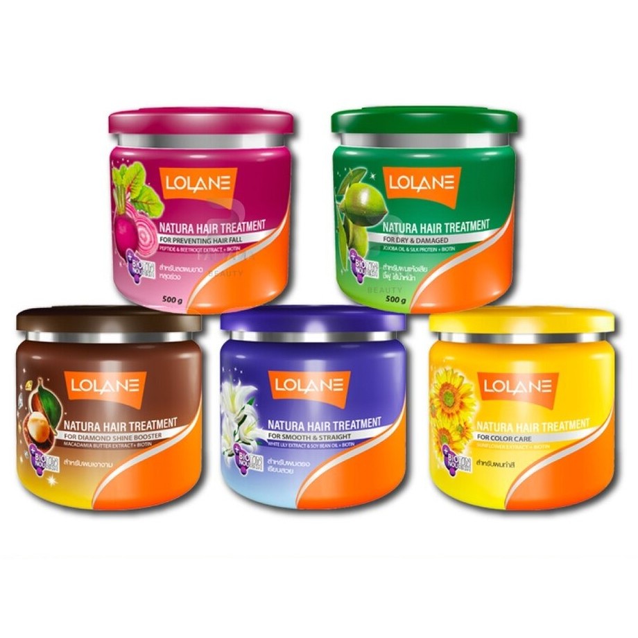 Lolane Natura Hair Treatment โลแลน เนทูร่า แฮร์ ทรีทเม้นท์ ครีมหมักผม ทรีทเมนท์บำรุงผม ครีมบำรุงเส้นผม ไร้น้ำหนัก