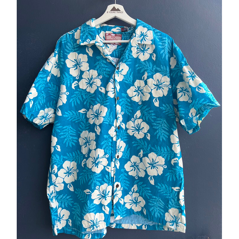 เสื้อลายดอก RJC Made in HAWAII USA