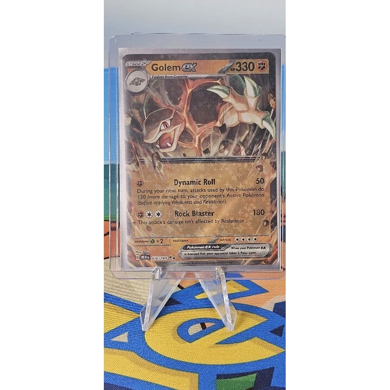 Pokemon Card "Golem EX 076/165" ENG 151