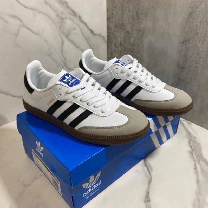 รองเท้าผ้าใบ Samba OG Classic Leather มีกล่อง, กระดาษ, ใบเสร็จ