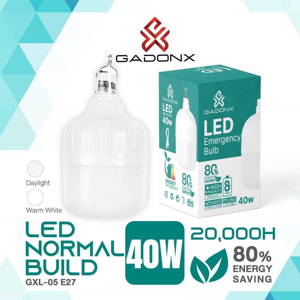 หลอดไฟแขวน LED Emergency BULB GADONX # GXL-011 (40W)