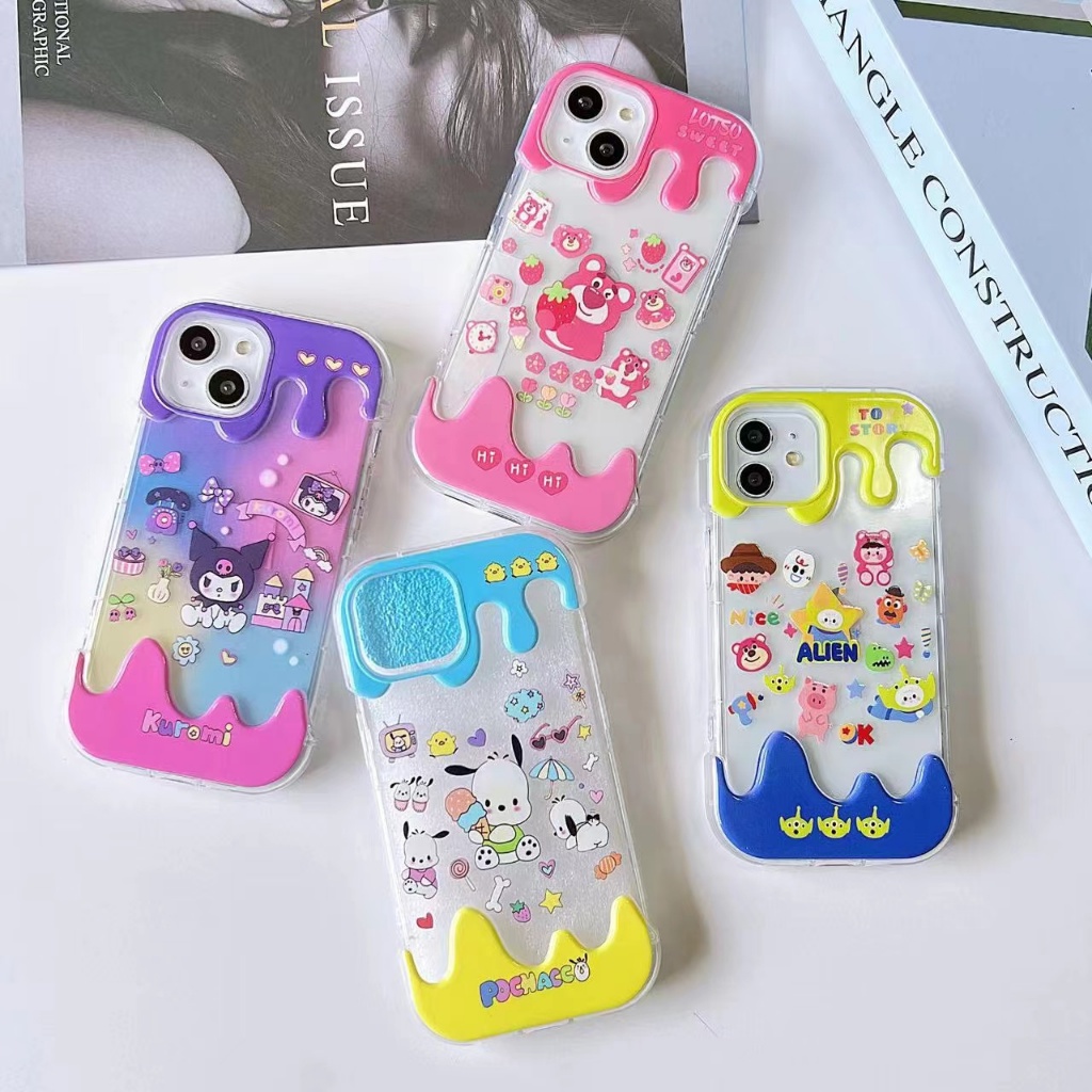 เคสโทรศัพท์มือถือ ไอศครีมสกรีนลายการตูนมาใหม่ค่ะสำหรับไอโฟน i11 i7 i8 se i7plus i8plus i6 i6s i6plus i6splus XS XSMAX XR