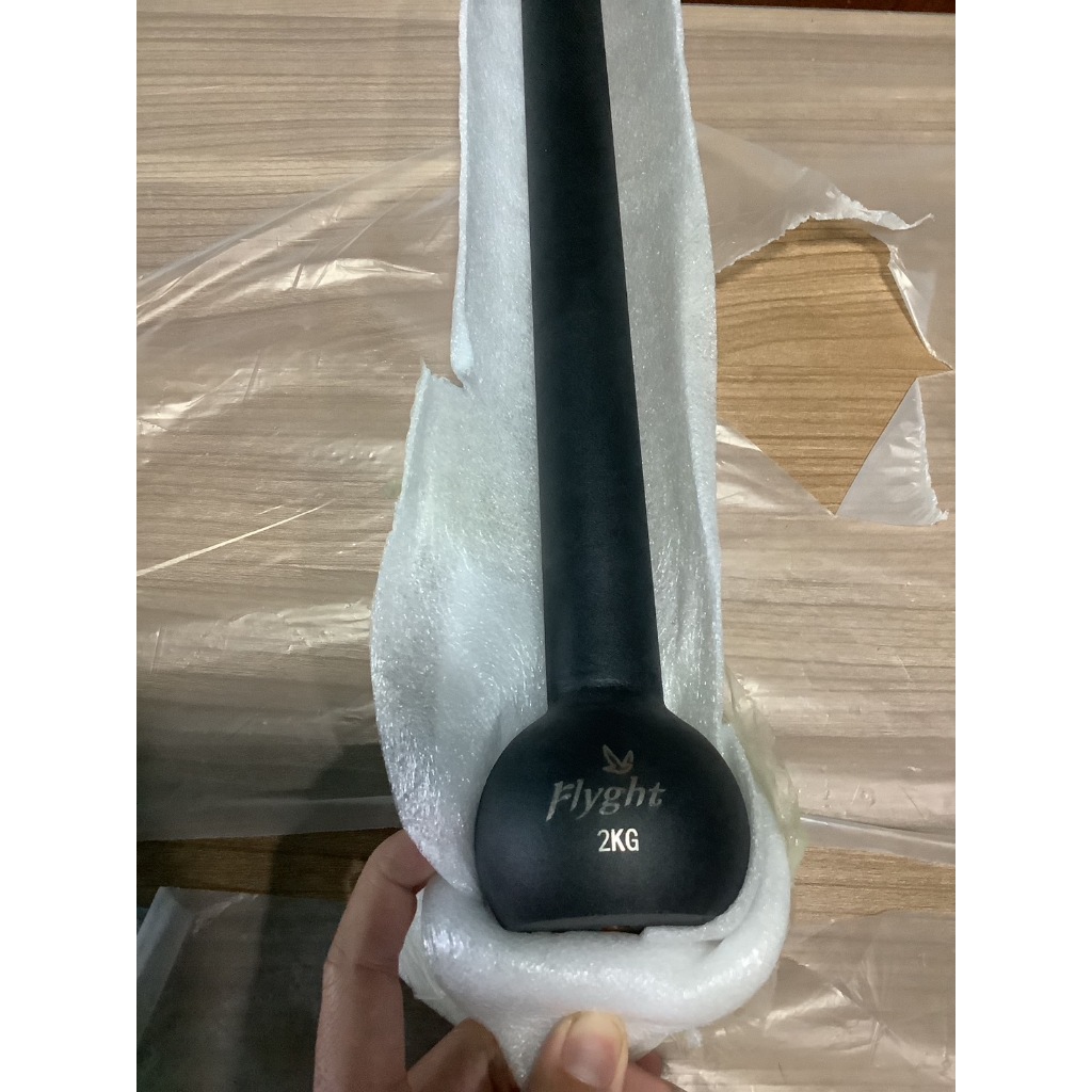 อุปกรณ์ยกน้ำหนัก ถ่วงน้ำหนักปลาย 2 kg Single side barbell Macebell for beginner