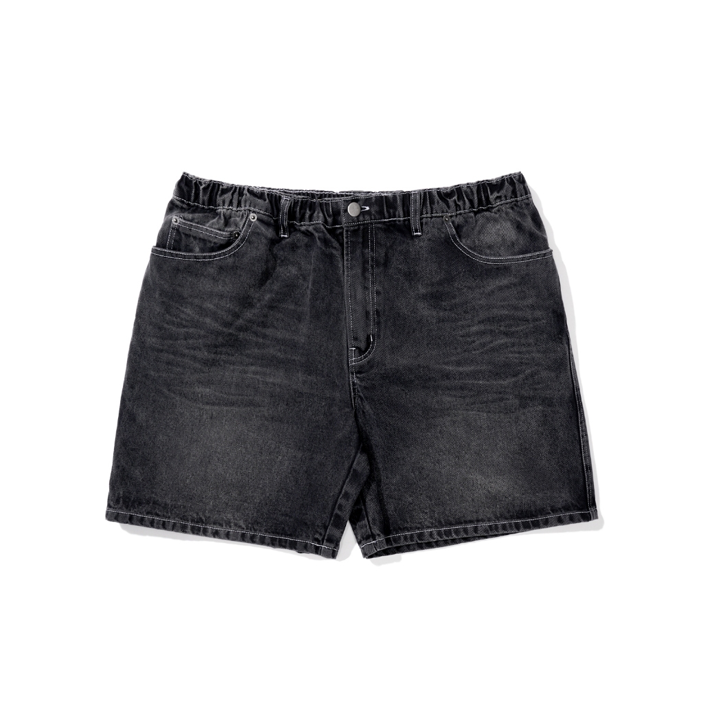 Culture™ : Essential Denim Shorts #289 |กางเกงยีนส์ดำเฟด | กางเกงjorts