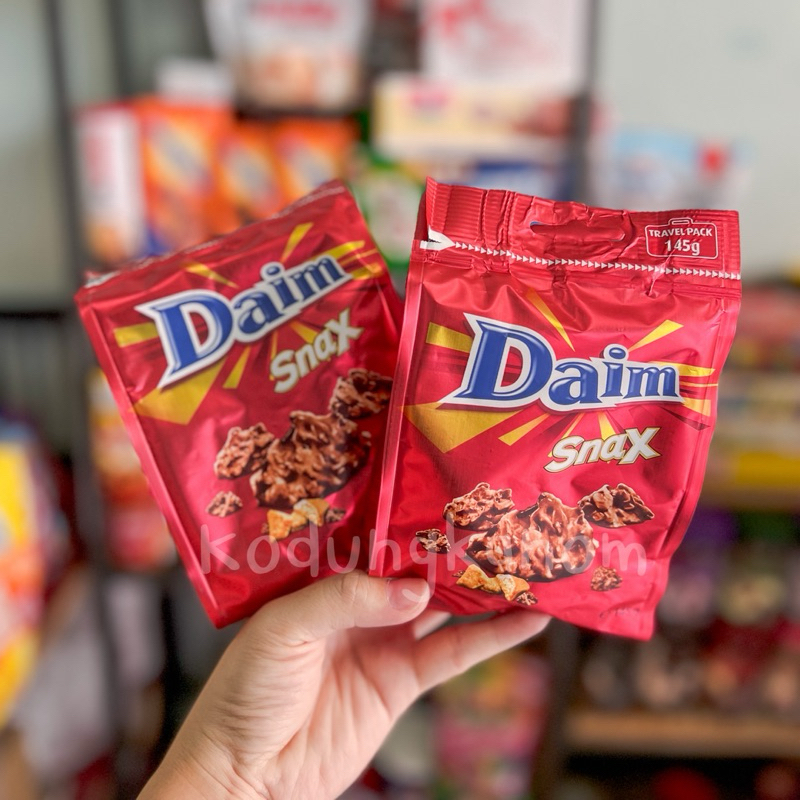 Daim Chocolate Snax ช็อคโกแลตเคลือบคาราเมลครั้นซ์ชี่ 145g.