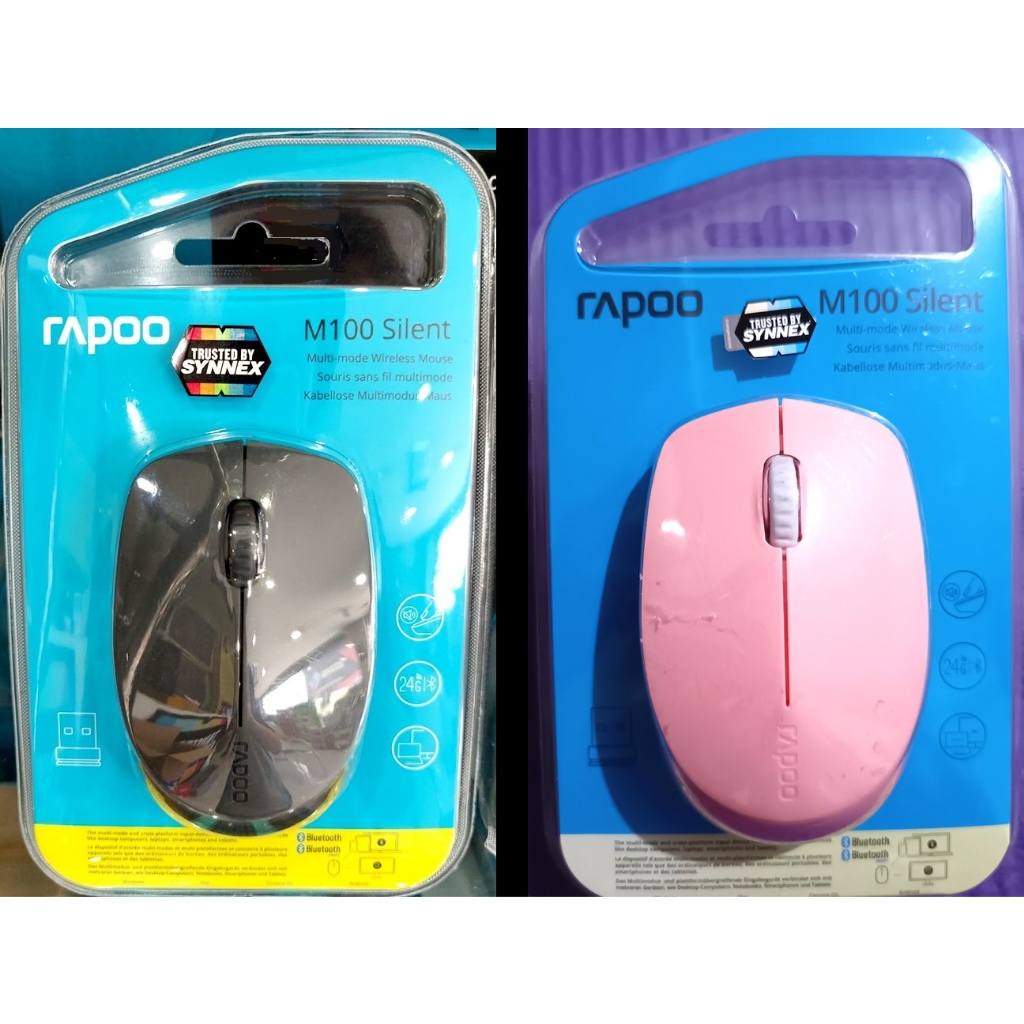 เมาส์ Rapoo M100 Silent Wireless Mouse เมาส์ไร้สาย