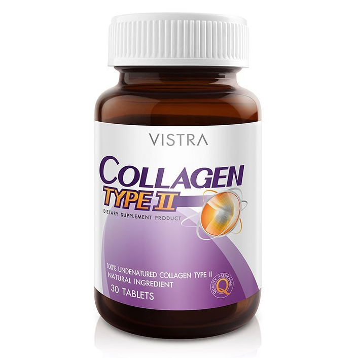 Vistra Collagen Type II วิสทร้า คอลลาเจน ไทพ์ทู [ COLLAGEN TYPE 2 ] 30เม็ด