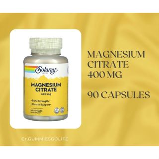 [พร้อมส่ง!] Solaray, Magnesium Citrate แมกนีเซียม 400 mg 90 …