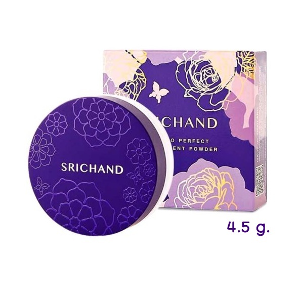 (เล็ก) แป้งฝุ่นศรีจันทร์ โปร่งแสงเซตผิวแมทต์ SRICHAND Bare to Perfect Translucent Powder 4.5 กรัม