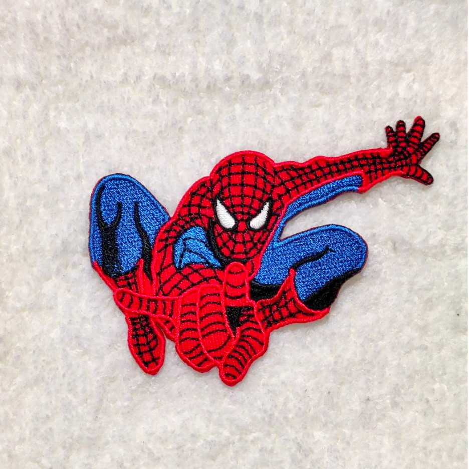 อาร์ม ตัวรีด อาร์มติดเสื้อ ซุปเปอร์ฮีโร่ cartoon spider Man Iron on Patch Sticker สติ๊กเกอร์ สไปเดอร