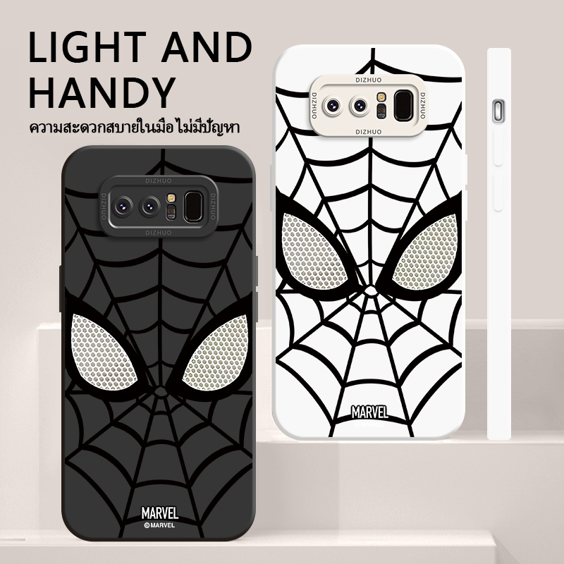 เคส SamsungNOTE8 case เคสโทรศัพท์มือถือแบบนิ่ม กันกระแทก ลายการ์ตูนมาร์เวล สไปเดอร์แมนเท่ๆ แฟชั่น