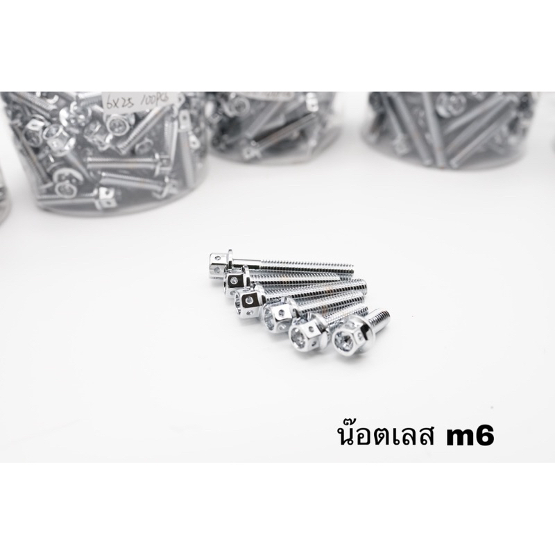 น๊อตเลส M6  แท้ เบอร์10