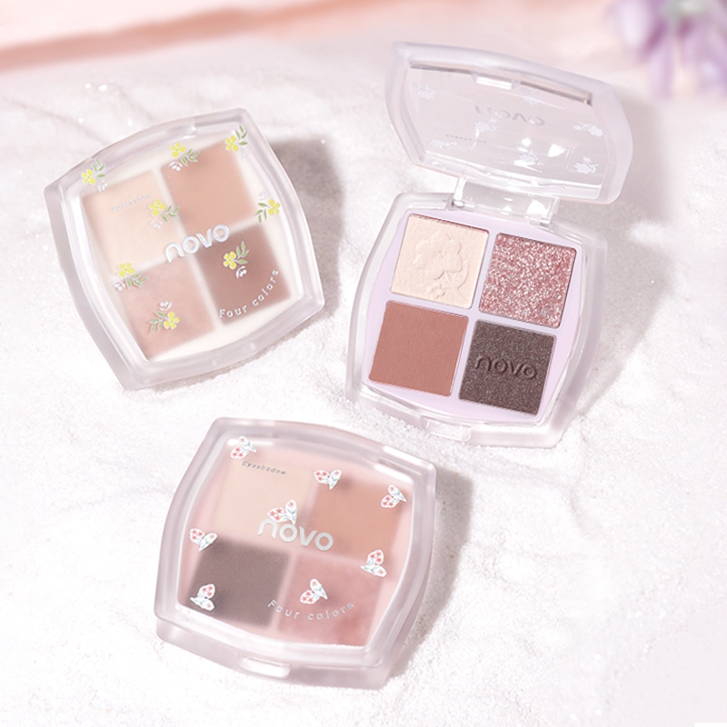 5769 (ใหม่/แท้) NOVO อายแชโดว์ เนื้อชิมเมอร์และแมท Eye shadow ติดทน กันน้ำ กันเหงื่อ