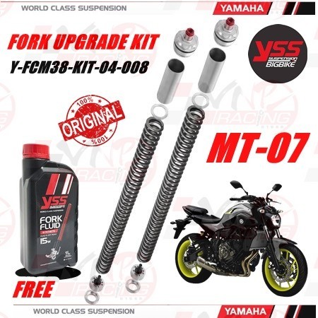 ชุดอัพเกรดโช็คหน้า YSS แท้ สำหรับ MT-07 ปี 2014-2021 FORK UPGRADE KIT รหัส Y-FCM38-KIT-04-008 ประกัน