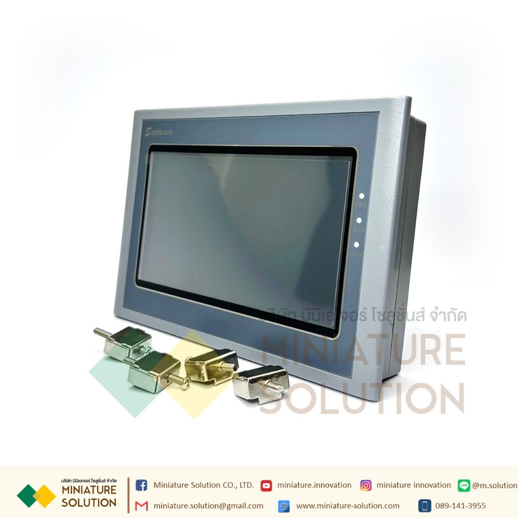 SAMKOON หน้าจอทัชสกรีน หน้าจอสัมผัส HMI Touchscreen 7.0นิ้ว 24V DC รุ่น SK-070HE เซนเซอร์ (MI-HMI-SA