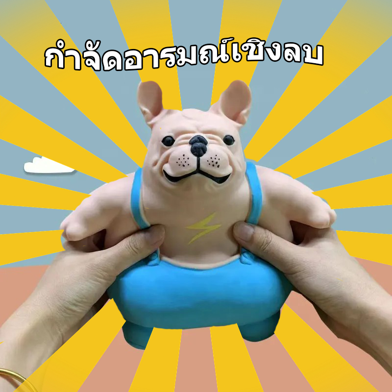 ของเล่นเด้งดึ๋งลูกสุนัขน่ารัก, คลายเครียด, ตุ๊กตาสุนัขยืดได้, ยืดลา TikTok🔥