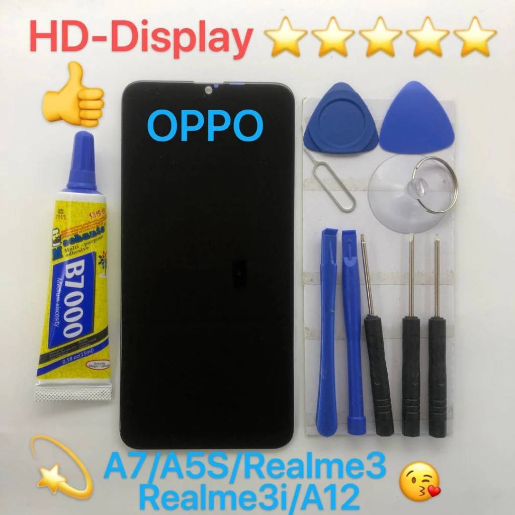 ชุดหน้าจอ Oppo A5S/A7/Realme3/Realme3i/A12 พร้อมชุดไขควง