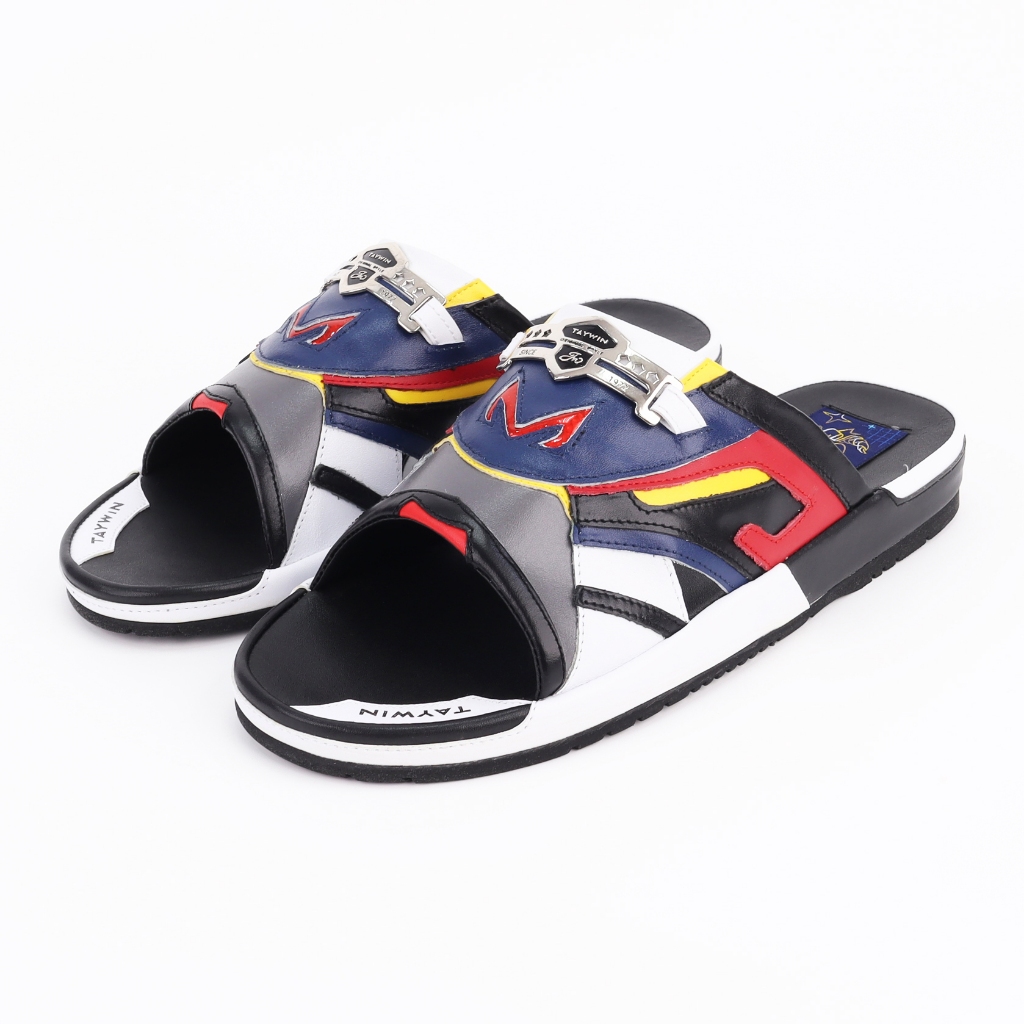 Taywin Original Style รองเท้าแตะขาวสลับพื้นหนา รุ่น 310V24007