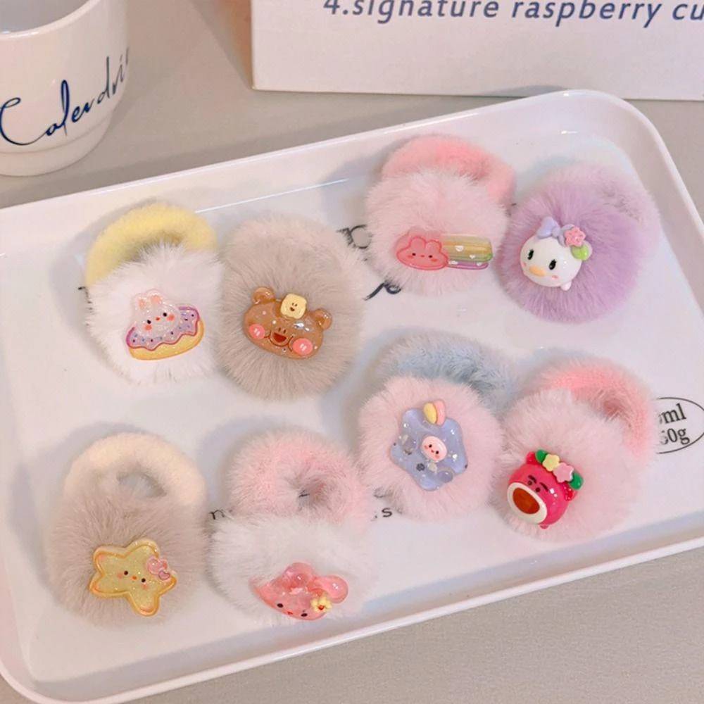 ยางรัดผมขนนิ่ม ขนาดเล็กรัดผมหางม้าสำหรับเด็กน่ารัก พร้อมส่ง