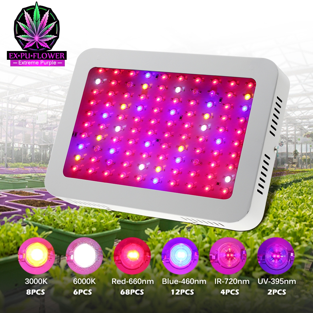 AC220V ไฟปลูกต้นไม้ LED Grow Light 100LEDS สำหรับการเจริญเติบโตของผัก ผลไม้ และต้นไม้ Grow Light Lam