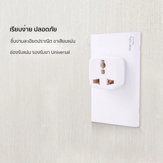Randy ปลั๊กแปลงไฟ 16A adapter หัวแปลงปลั๊ก หัวชาร์จ USB รับกำลังไฟสูง 3680W อะแดปเตอร์ ทองแดงคุณภาพสูง