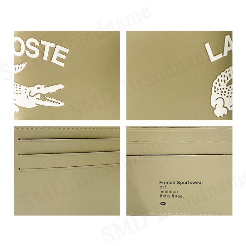 Lacoste กระเป๋าสตางค์ รุ่น Men's Contrast Branded Billfold Code: NH4011FW K86