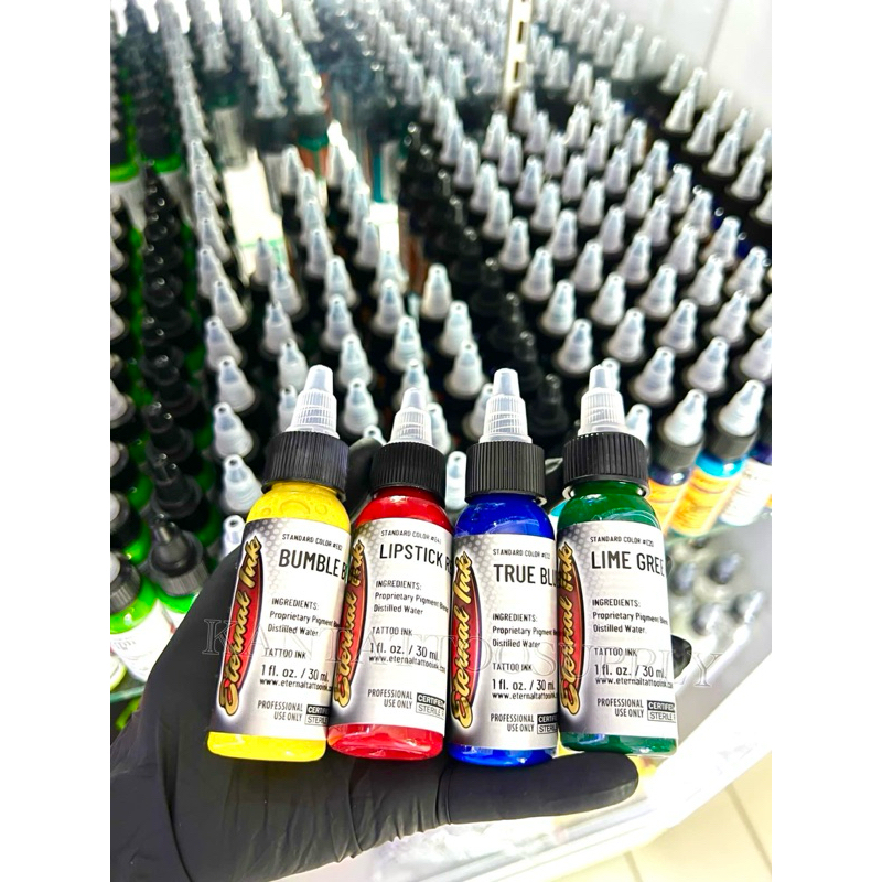 สีสักเอทานอล Eternal ขนาด 1 Oz. สินค้าพร้อมส่งในไทย รับประกันสีแท้นำเข้าจาก USA