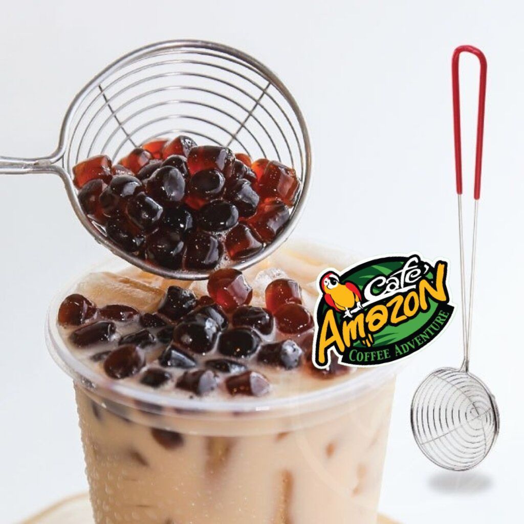 [St.Coco Cafe]ช้อนตักไข่มุก ตะแกรงตักไข่มุก สแตนเลส อุปกรณ์ชงชานม Boba Spoon