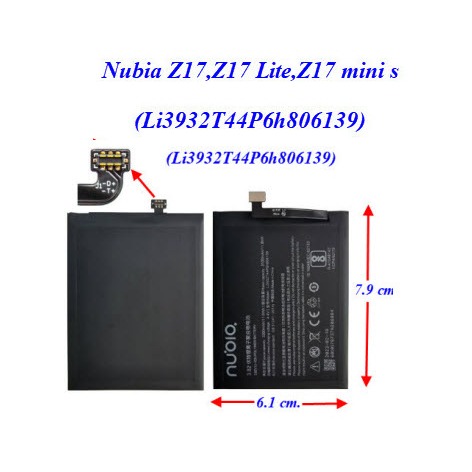 แบตเตอรี่ ZTE Nubia Z17 mini S,NX595j(Li3930T44P6h746342)