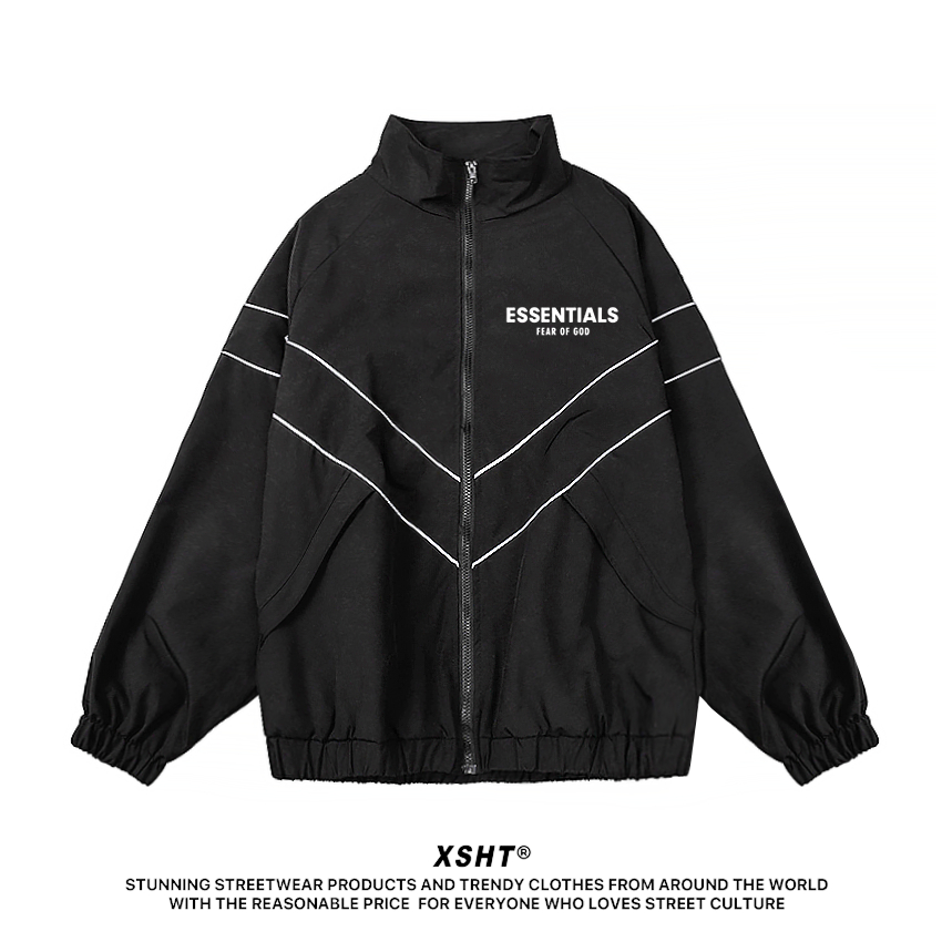 🔥พรีออเดอร์🔥 เสื้อแจ็คเก็ต Fear of God Essentials Coaches Jacket - Black (สีดำ) by XSHT