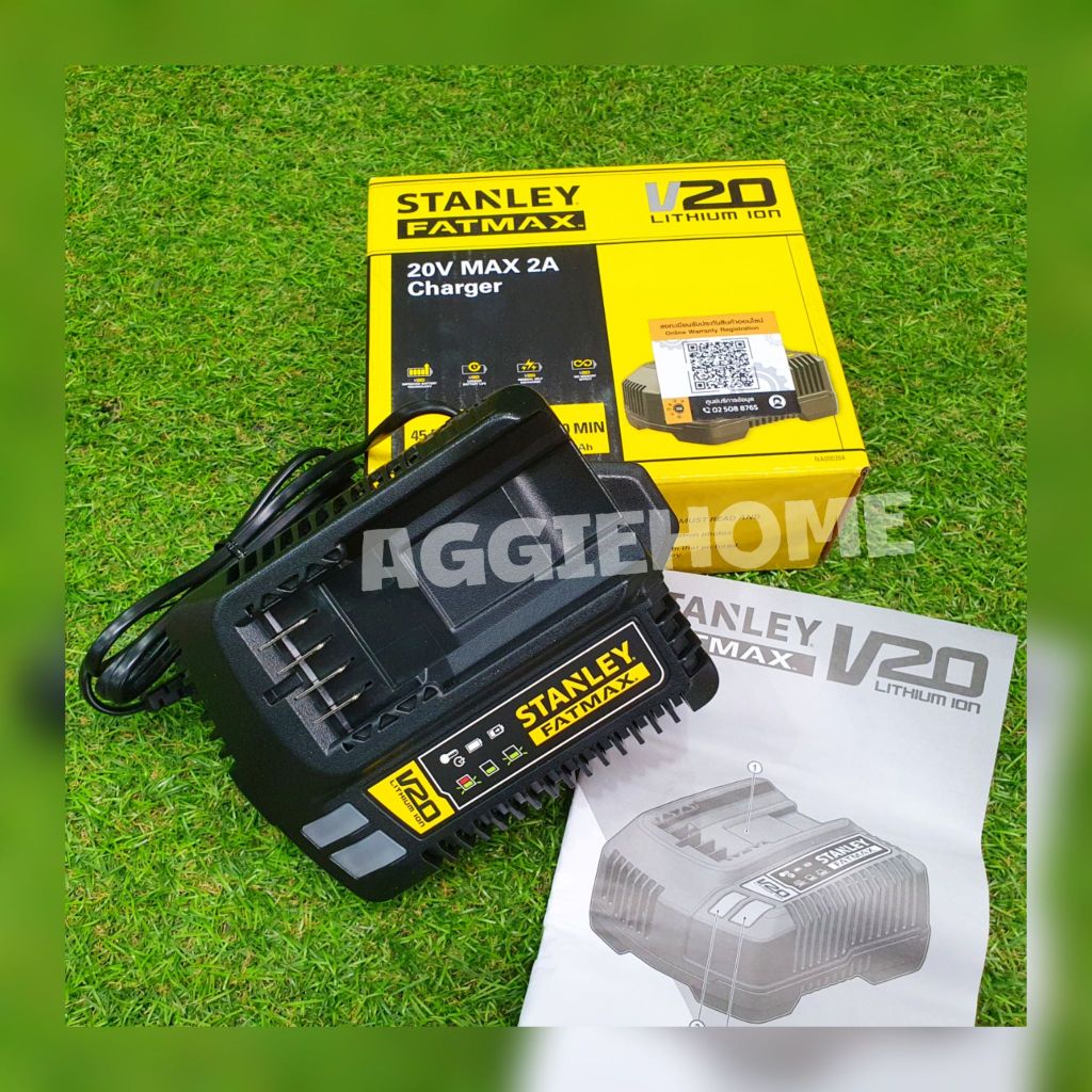 STANLEY แท่นชาร์จ แบตเตอรี่ 20V. รุ่น SC200-B1 (2A) Charger เครื่องชาร์จ