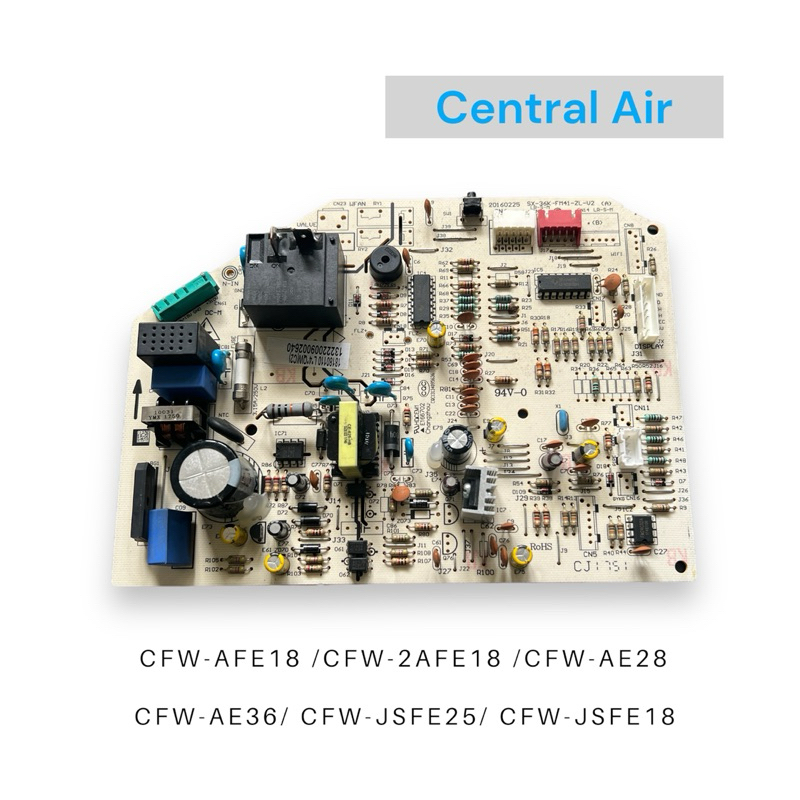 แผงวงจรแอร์ Central Air CFW-AEF18 แผงบอร์ดคอยล์เย็น เซ็นทรัลแอร์ รุ่น CFW-JSFE18 อะไหล่แท้ อะไหล่ถอด พร้อมใช้งาน