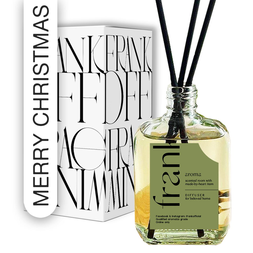 FRANK - Christmas minimal style มินิมอลสไตล์ ก้านไม้หอม aroma สำหรับบ้าน เป็นพร้อบตกแต่งได้ หอมทั่วห้อง 85ml.