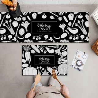 AD159 พรมเช็ดเท้า เอนกประสงค์ 2ชิ้น ผืนยาวและผืนสั้น ทำจากผ้…