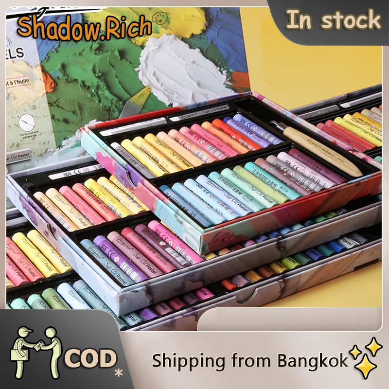 Shadow.rich สีชอล์คผสมเทียน เพนเทล หลายขนาด 24/36/48สี