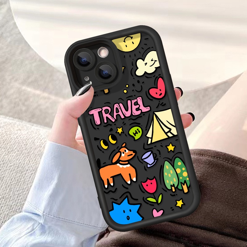 เคสโทรศัพท์มือถือ แบบนิ่ม For iphone 11 13 14 12 15 Pro Max 12 pro 13 promax 14 plus se X XR XS MAX 6 7 8 plus ลูกสุนัข