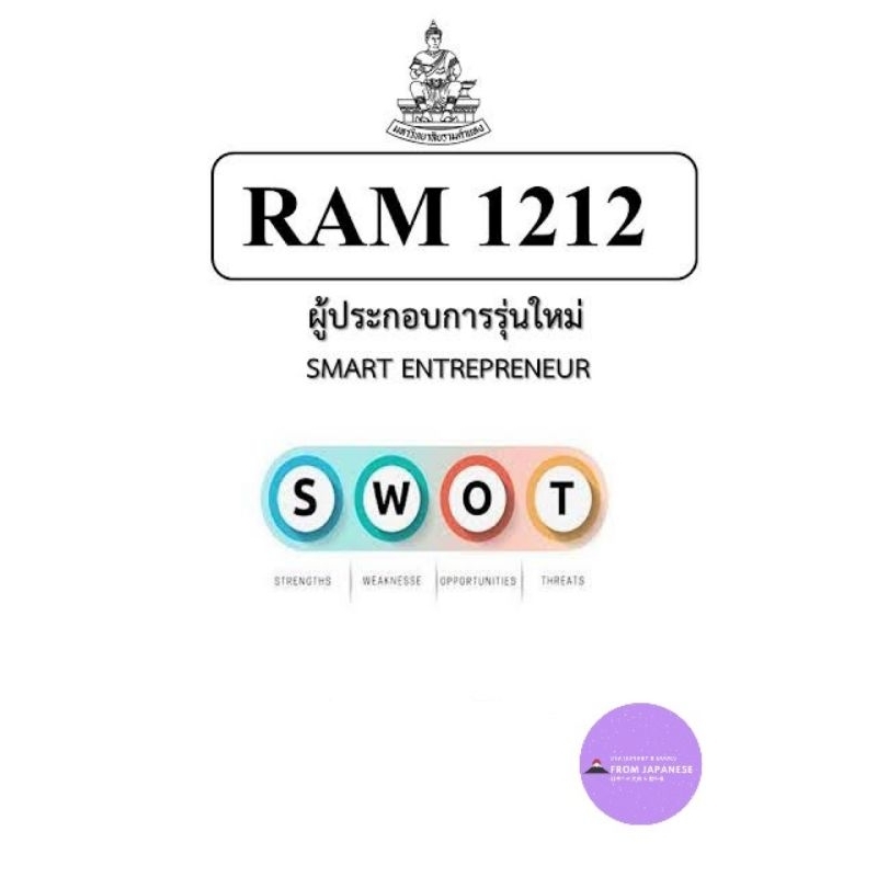 RAM 1212ผู้ประกอบการรุ่นใหม่
SMART ENTREPRENEUR