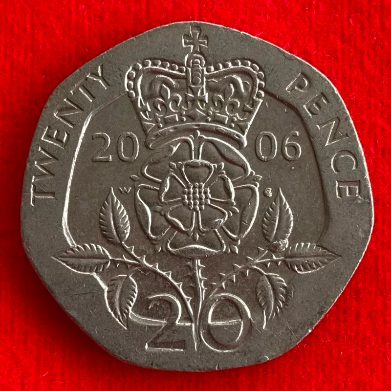 🇬🇧 เหรียญอังกฤษ​​ United Kingdom 20 pence ปี 2006 เหรียญต่างประเทศ