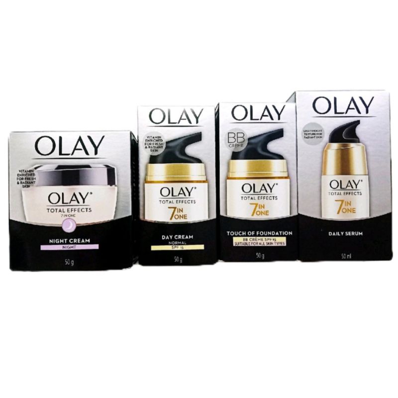 Olay Total Effect 7 in 1 Cream 50g Day/ Night/ BB/ Serum 50ml ครีม โอเลย์ โททัล เอฟเฟ็คส์ กลางวัน/ กลางคืน/ บีบี/ เซรั่ม
