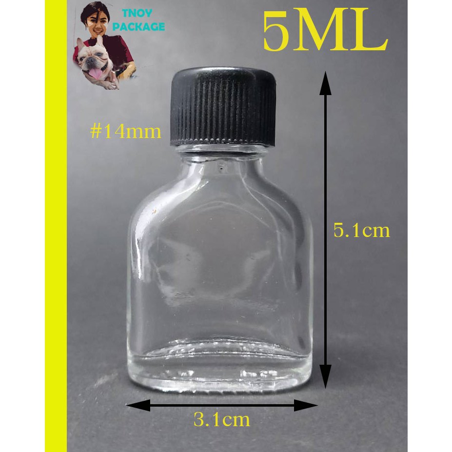 (ยกลัง774ใบ) ขวดแก้ววาเเป๊ก 5ml ขวดพิมเสน ร้านTnoy Package (ส่งสินค้าทุกวัน จ-อ-พ-พฤ-ศ-ส)