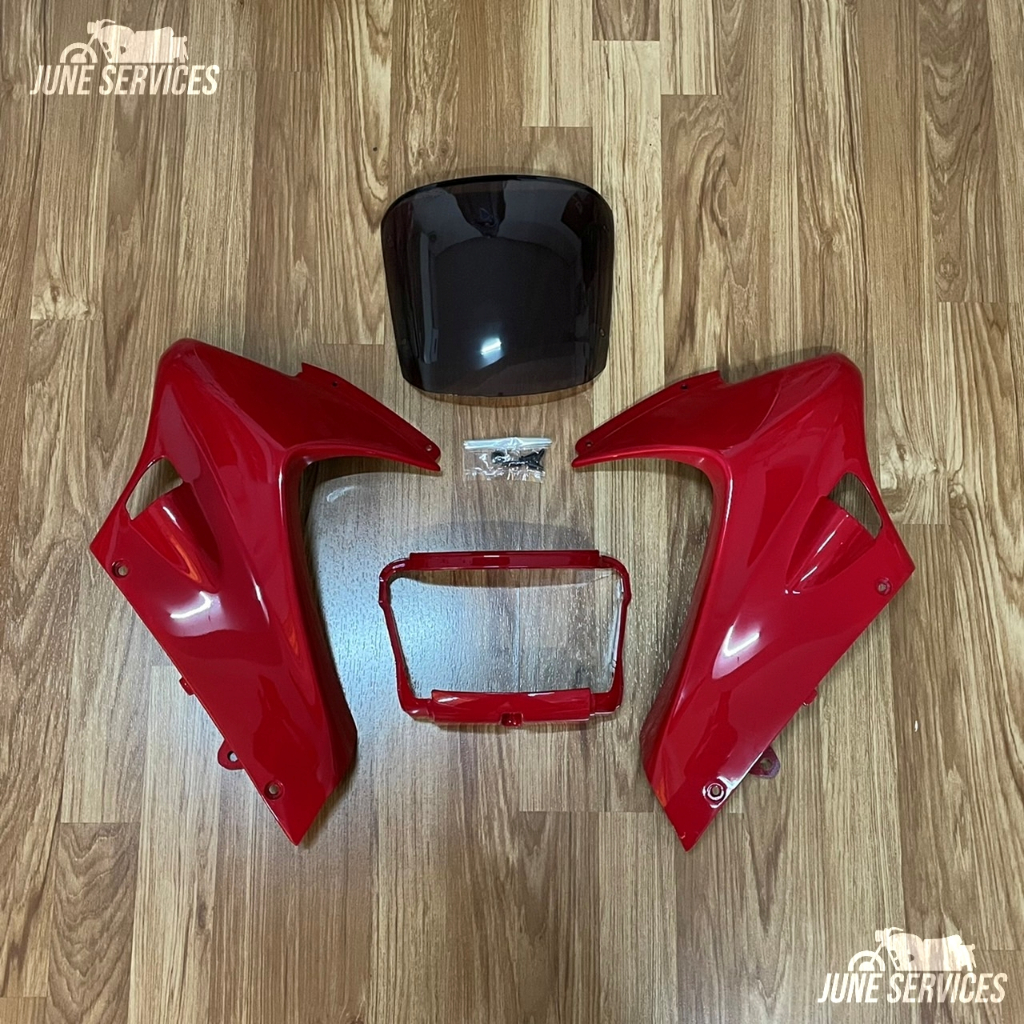 ชุดหน้ากาก LS เก่า เซ็ต4ชิ้น สีแดง (158)