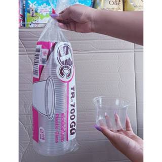 (ชุดละ 2 แพค) แก้วแข็งใสไม่แตก TR-700GG (700 ml.) แก้วPET ปา…
