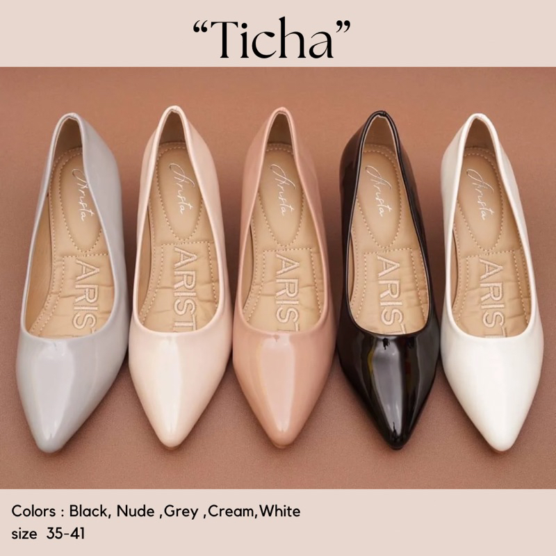 Ticha รองเท้าคัทชูส้นสูงแหลม 2.5นิ้ว