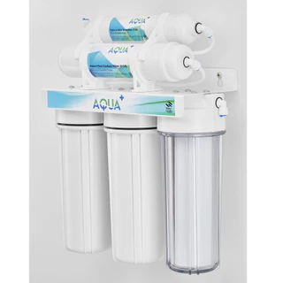 เครื่องกรองน้ำ AQUA+ 5 ขั้นตอน แถมฟรี!!! PP 10 นิ้ว 2 ชิ้น + ข้อต่อ 2 ชิ้น พร้อมอุปกรณ์ติดตั้งการใช้งาน คุณภาพดี